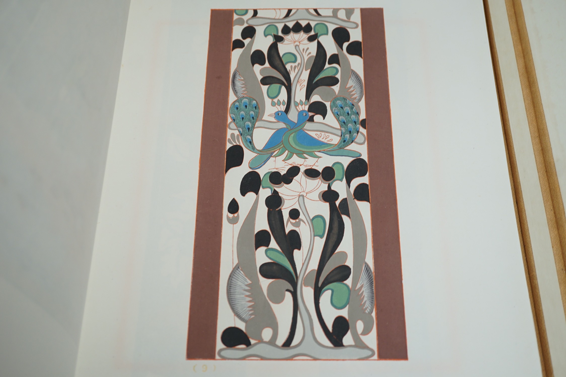 A Nevers, Antoine Montagnon majolica jardiniere, late 19th century, 47cm wide